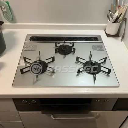 施工後のビルトインガスコンロ（ノーリツ N3WU5PWAP2STE）
