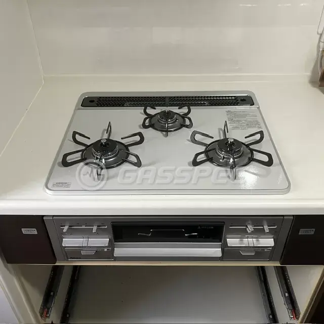 交換後のビルトインガスコンロ（パロマ PD-509WS-60CV）
