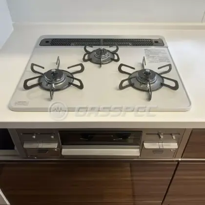 施工後のビルトインガスコンロ（パロマ PD-509WS-60CV）