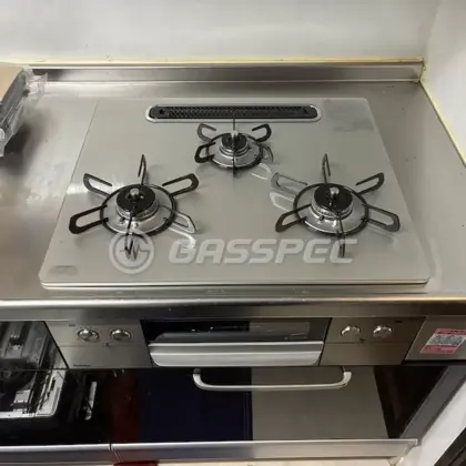 施工後のビルトインガスコンロ（パロマ PD-893WS-U60GH）