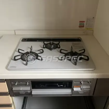 施工後のビルトインガスコンロ（パロマ PD-509WS-60CV）