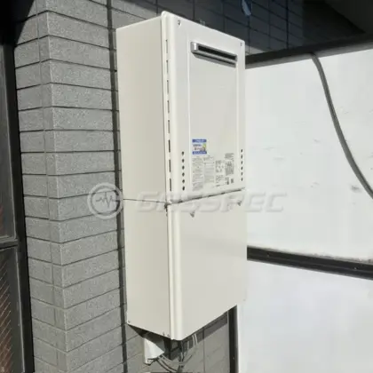 施工後の給湯器（ノーリツ GT-1670SAW-1 BL）