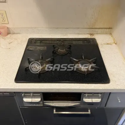 施工前のビルトインガスコンロ（DG32E1DSSVR）