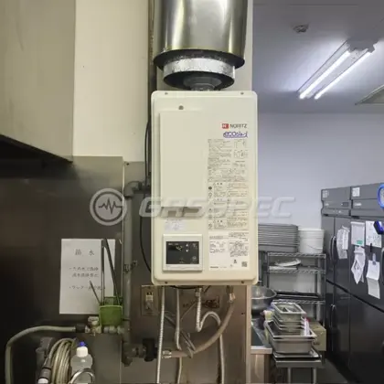 施工後の給湯器（ノーリツ GQ-C2422WZD-FH-1）