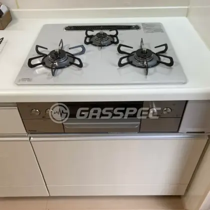 施工後のビルトインガスコンロ（パロマ PD-829WS-U60CV）