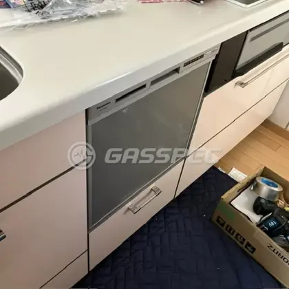 施工後のビルトイン食洗機（パナソニック NP-45RS9S）