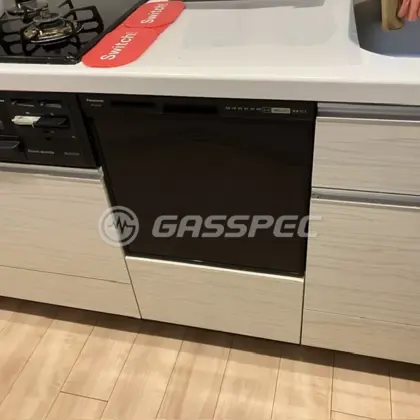施工後のビルトイン食洗機（パナソニック NP-45RS9K）