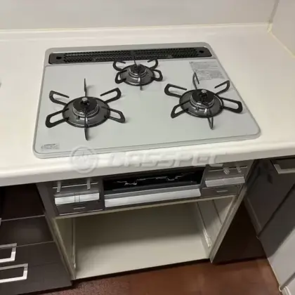 施工後のビルトインガスコンロ（パロマ PD-509WS-60CV）