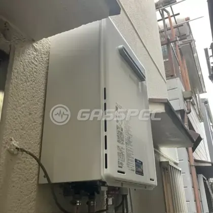 施工後の給湯器（リンナイ RUF-A1615SAW(C)）