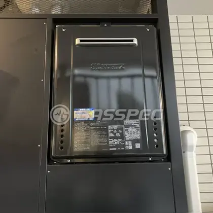 施工後の給湯器（ノーリツ GT-2470SAW-1 BL）