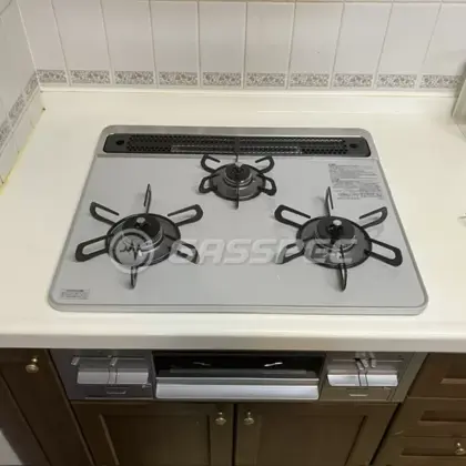 施工後のビルトインガスコンロ（パロマ PD-509WS-60CV）