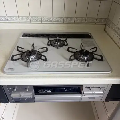 施工後のビルトインガスコンロ（パロマ PD-509WS-60CV）