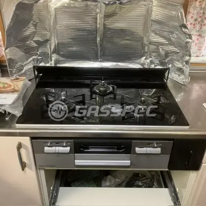 施工後のビルトインガスコンロ（ノーリツ N3WV7RWAP1SIC）