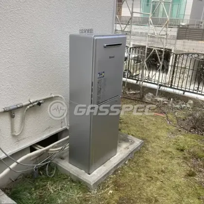 施工後の給湯器（リンナイ RUF-UME2406AW(A)）