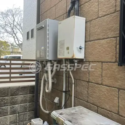 施工後の給湯器（ノーリツ GT-C2472SAW-1 BL）