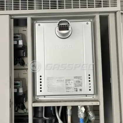 施工後の給湯器（ノーリツ GT-C2472AW-T-1 BL）
