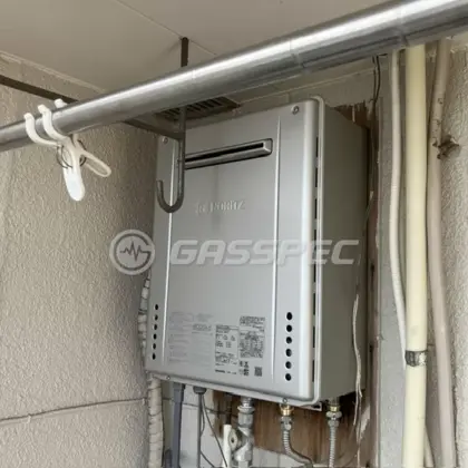 施工後の給湯器（ノーリツ GT-C1672SAW-1 BL）