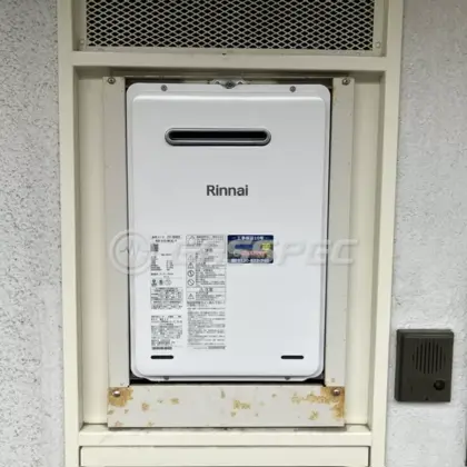 施工後の給湯器（リンナイ RUX-A1616W(A)-E）