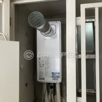 施工後の給湯器（リンナイ RUF-SA1615SAT-L(A)）
