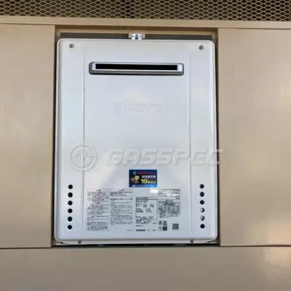 施工後の給湯器（ノーリツ GT-2470SAW-1 BL）