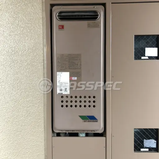 交換前の給湯器（ノーリツ GT-2003SAWX）