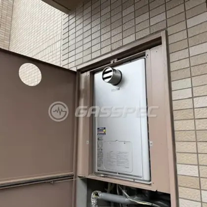 施工後の暖房熱源機（リンナイ RUFH-E2407SAT(A)）