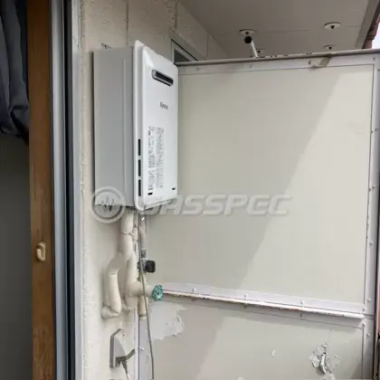 施工後の給湯器（リンナイ RUX-A1015W(A)-E）