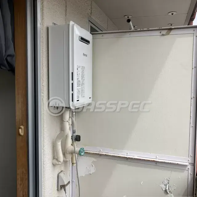 交換後の給湯器（リンナイ RUX-A1015W(A)-E）