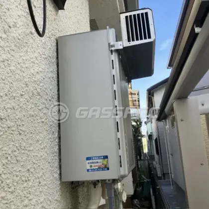 施工後の給湯器（ノーリツ GT-C2472SAW-1 BL）