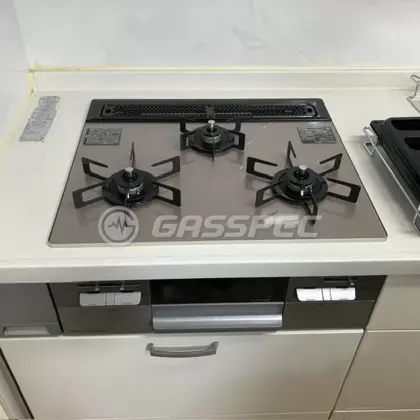 施工後のビルトインガスコンロ（ノーリツ N3WV6RWAP3SIC）