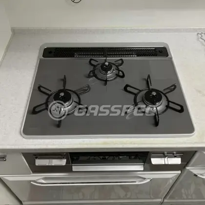 施工後のビルトインガスコンロ（パロマ PD-743WS-60CD）
