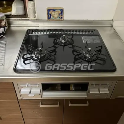 施工後のビルトインガスコンロ（パロマ PD-N36AS）