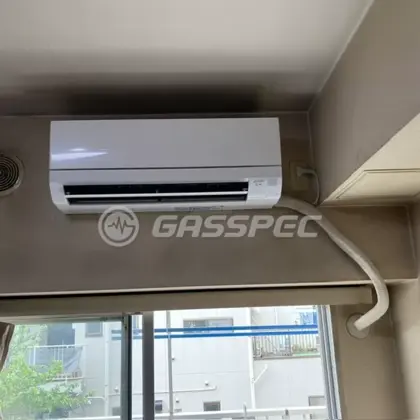 施工後のエアコン（三菱 MSZ-GV5625S-W）