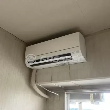 施工後のエアコン（三菱 MSZ-GV5625S-W）