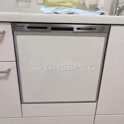 施工後のビルトイン食洗機（パナソニック NP-45MS9S）