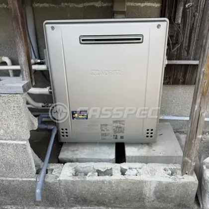 施工後の給湯器（ノーリツ GT-C2472SAR-1 BL）