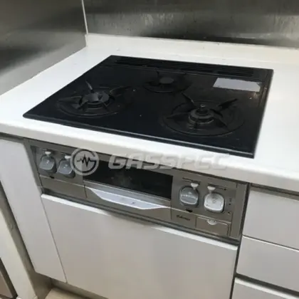 施工前のビルトインガスコンロ（PKD-61SGV-1L）