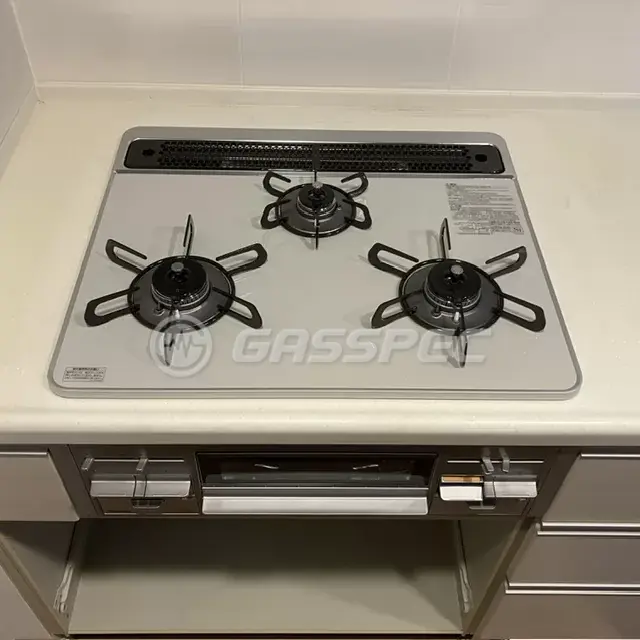 交換後のビルトインガスコンロ（パロマ PD-509WS-60CV）