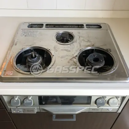 施工前のビルトインガスコンロ（PKD-35EHAV-R）