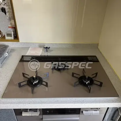 施工後のビルトインガスコンロ（ノーリツ N3WV7RWAP3SIC）
