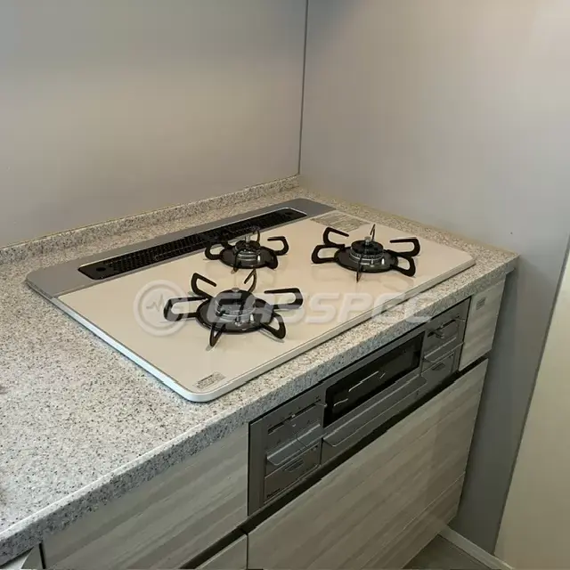交換後のビルトインガスコンロ（パロマ PD-509WS-75CV）