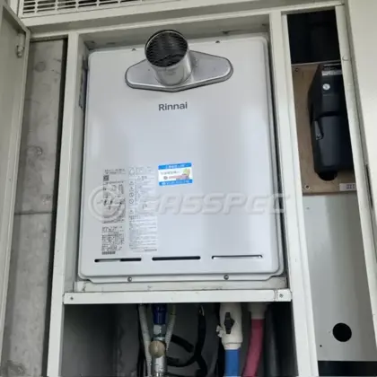 施工後の給湯器（リンナイ RUF-A2405SAT-L(C)）