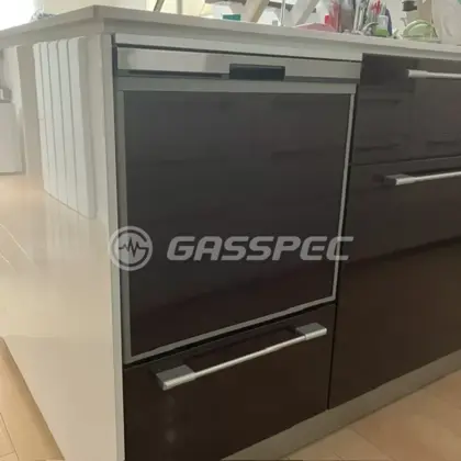 施工後のビルトイン食洗機（パナソニック NP-45BS1S）