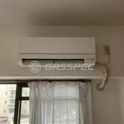 施工後のエアコン（三菱 MSZ-GV3626-W）