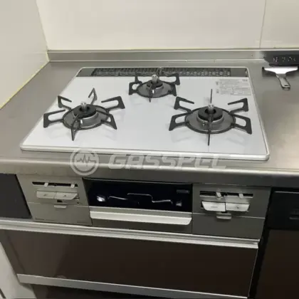 施工後のビルトインガスコンロ（リンナイ RS31AW36P49R7VW）