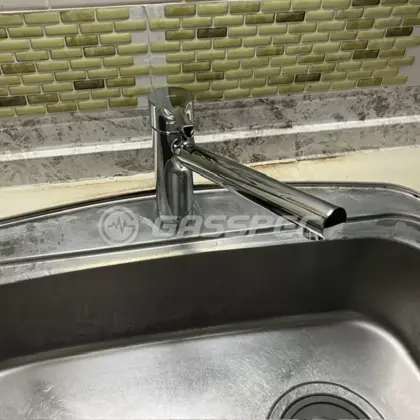 施工後の水栓・蛇口（TOTO TKS05301J）