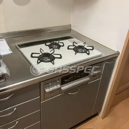 施工後のビルトインガスコンロ（パロマ PD-509WS-60CV）