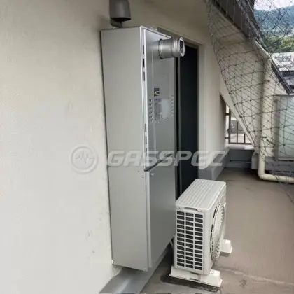 施工後の暖房熱源機（ノーリツ GTH-CP2471AW6H-T BL）