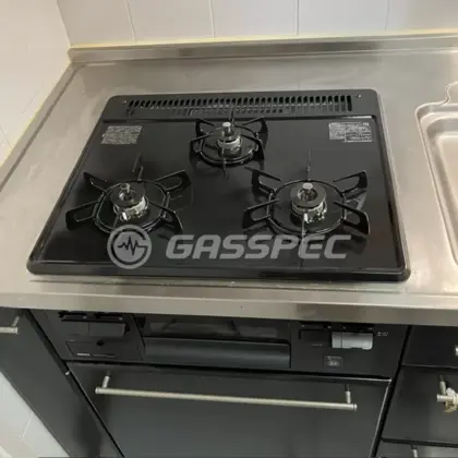 施工後のビルトインガスコンロ（ノーリツ N3GV2RVQ1）
