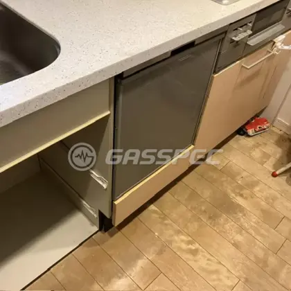 施工後のビルトイン食洗機（パナソニック NP-45BD1S）